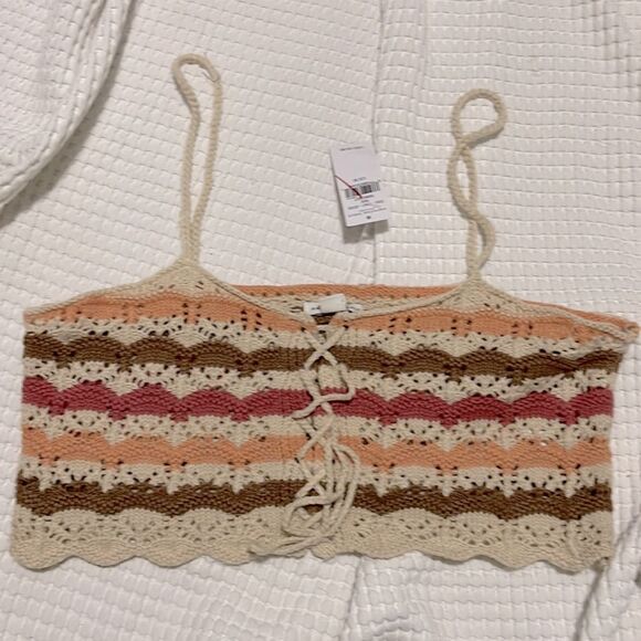NWT- American Eagle- M. Knit Crop Top - Picture 1 of 7